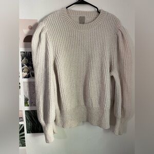 H&M Off-White Knit Sweater